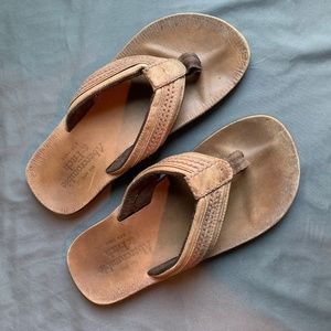 Abercrombie & Fitch Leather Flip Flops- Size XL